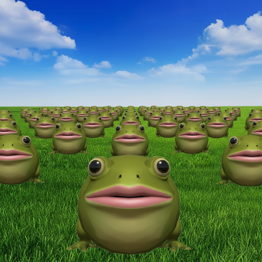 a field full of gorfs